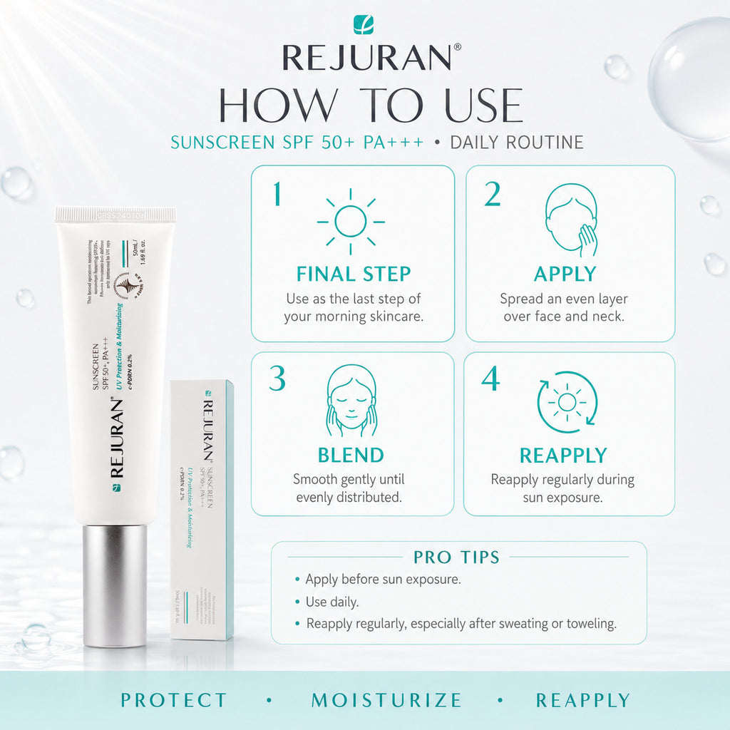 Rejuran SPF 50+ PA+++ Sun Protection Cream for Skin Regeneration & Soothing