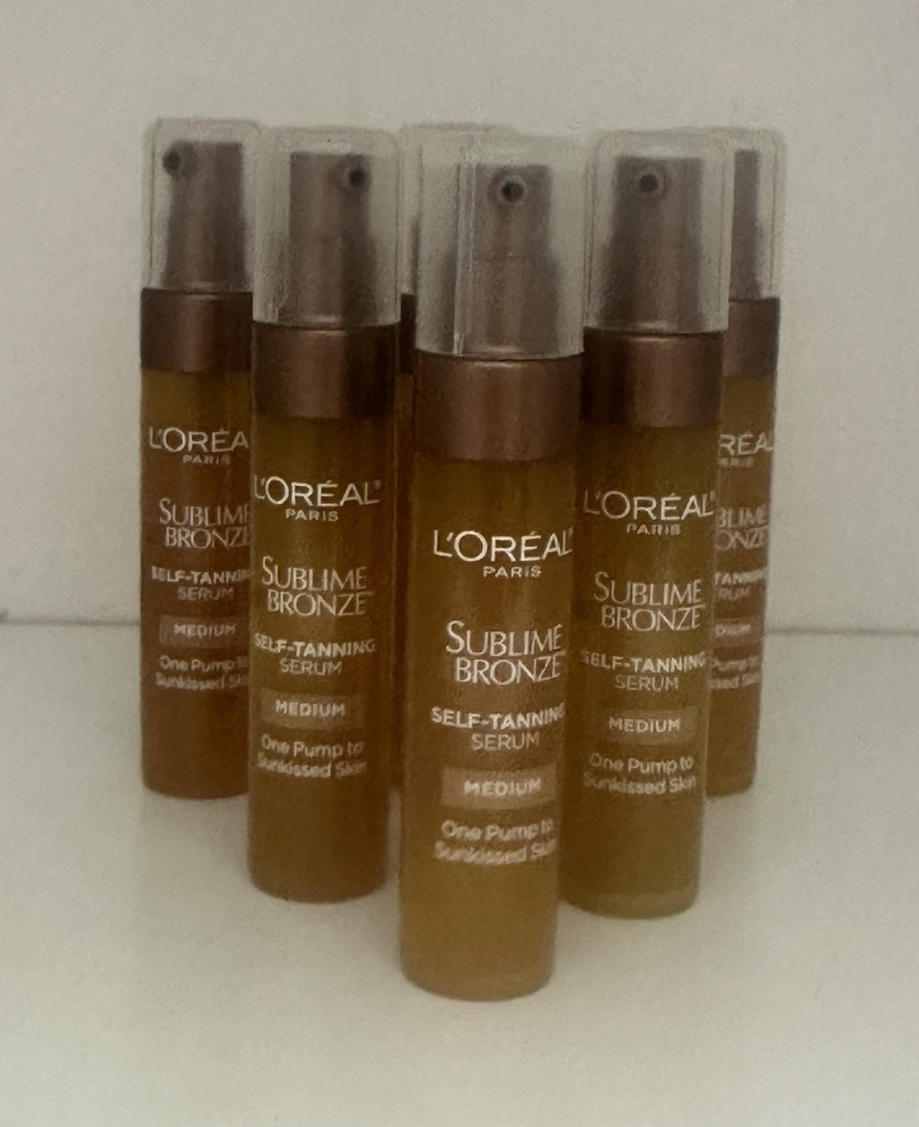 L'Oréal Self-Tanning Serum Medium - Travel Size Lot of 6