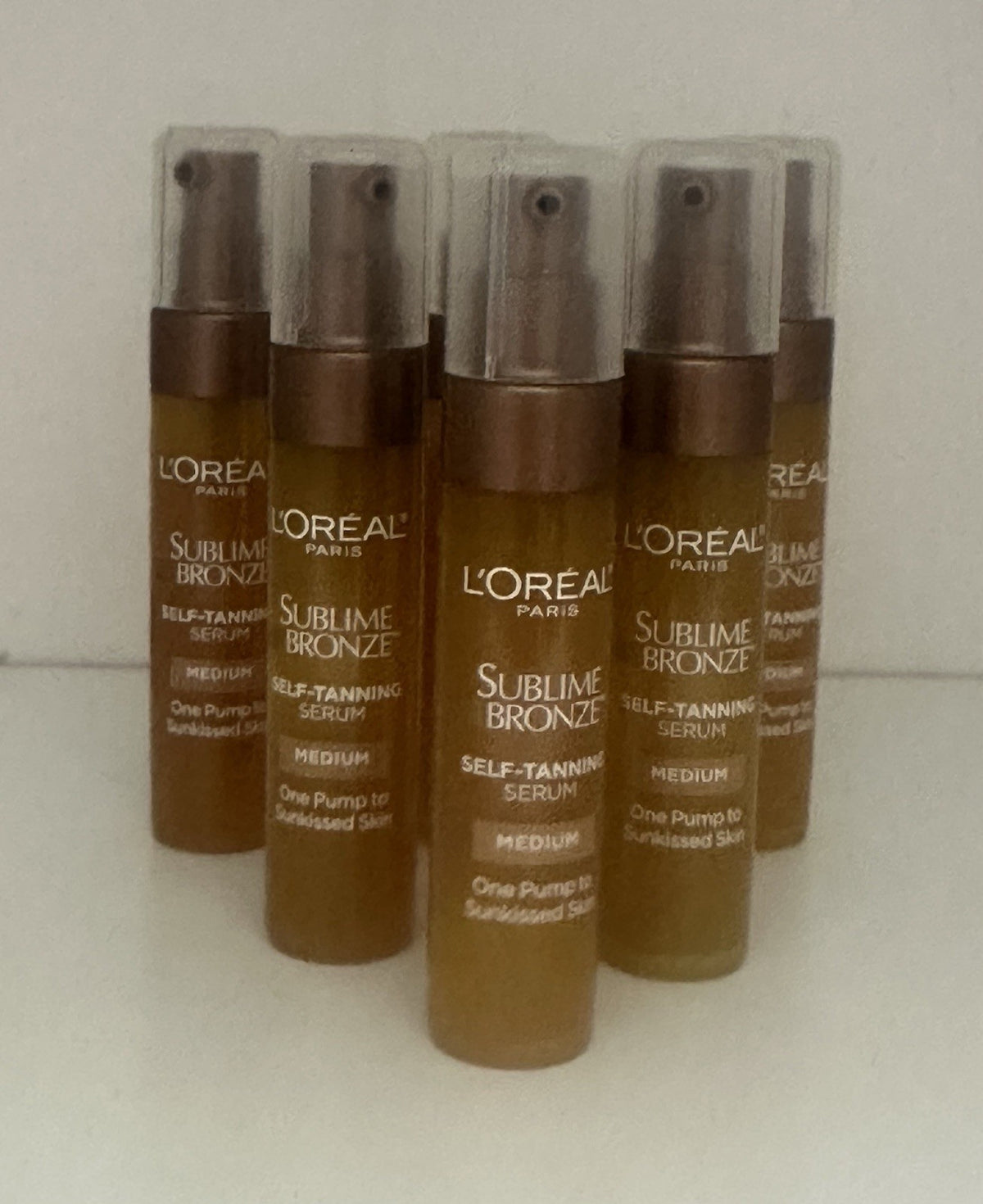 L'Oréal Self-Tanning Serum Medium - Travel Size Lot of 6