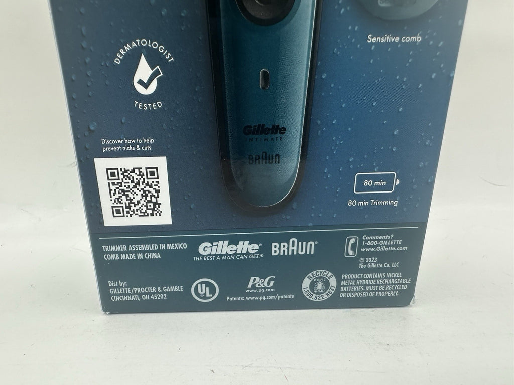 Cordless Waterproof Pubic Hair Trimmer for Men with Comb - Braun