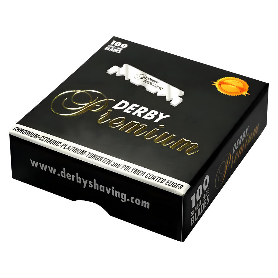 Derby Premium Single Edge Razor Blades for Safety & Barber Razors