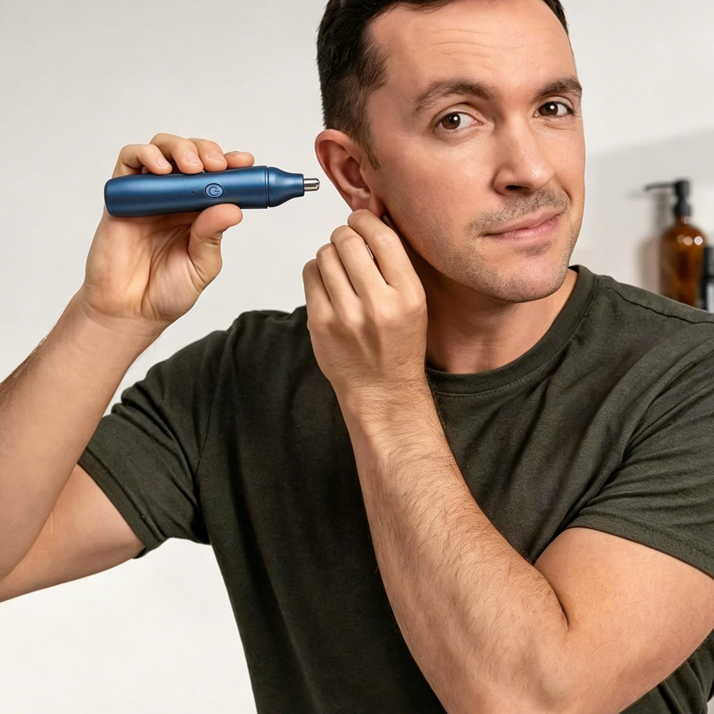 2-in-1 Electric Razor & Nose Hair Trimmer USB Rechargeable Men Women Grooming