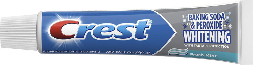 Crest Whitening Baking Soda & Peroxide Toothpaste 2-Pack, Fresh Mint, 5.7 oz
