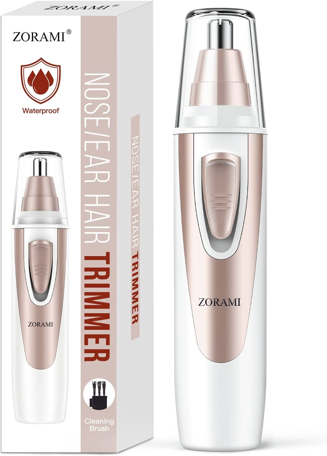 Ear and Nose Hair Trimmer Clipper - Painless Facial Grooming for Men & Women