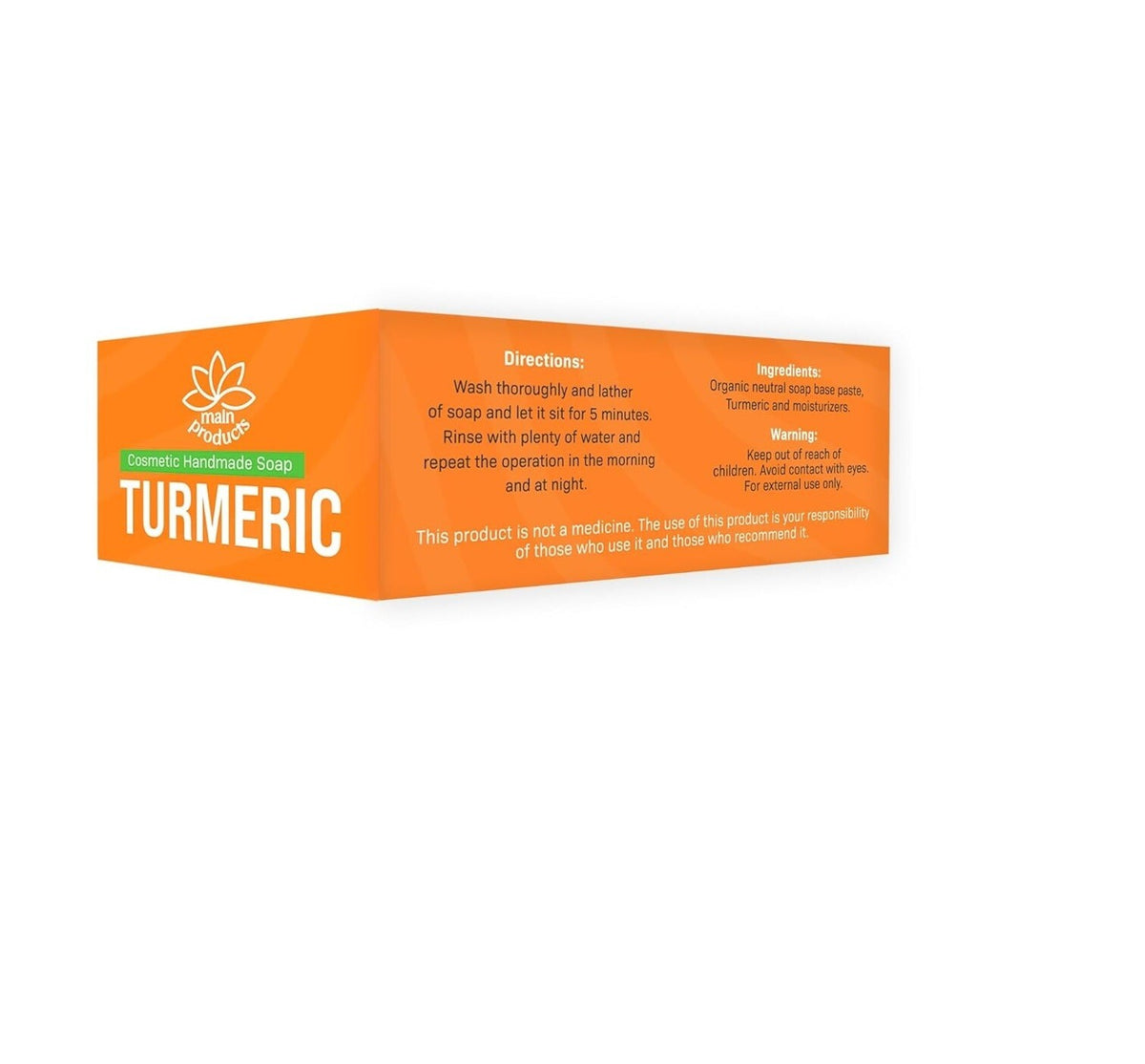 Turmeric Face and Body Soap Bar 5.29oz Handmade Natural Skincare