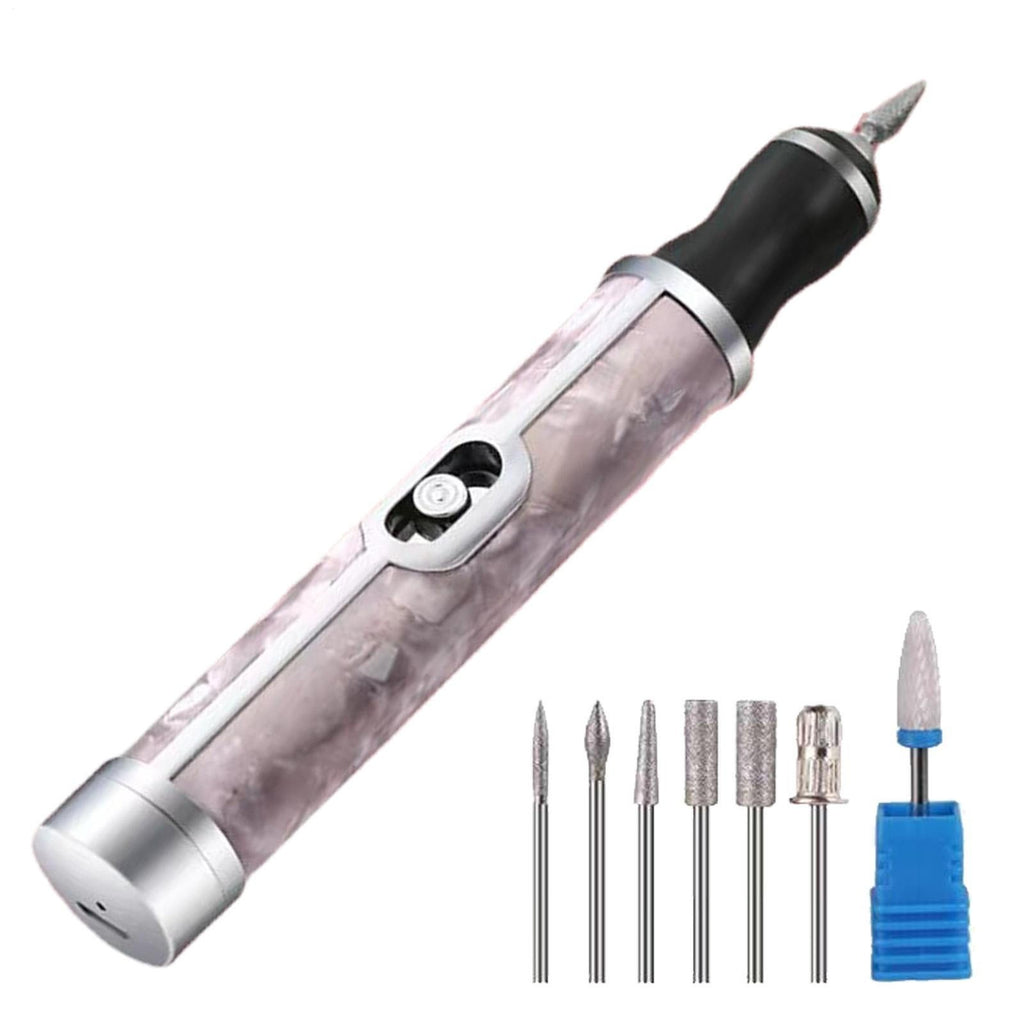 Cordless Nail Grinder for Thick Toenails, 4 Speeds, Rechargeable, Pink