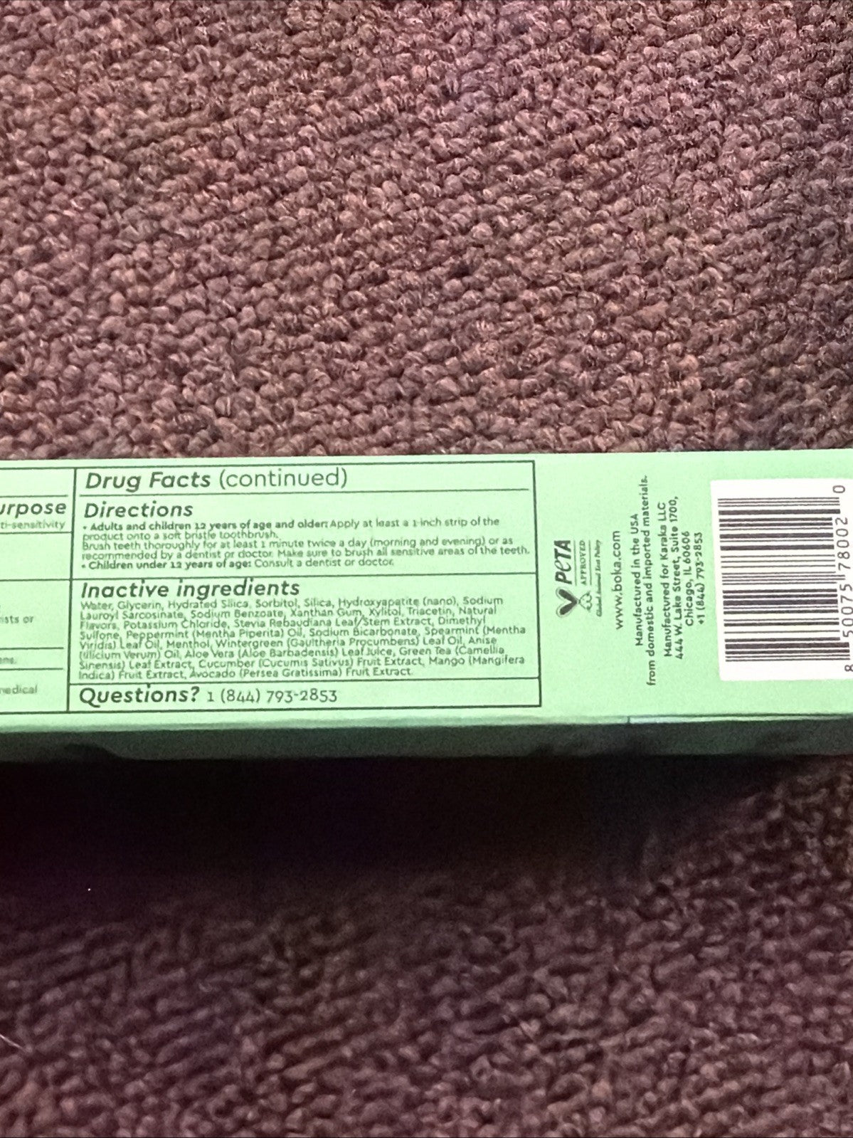 Sensitive Nano Hydroxyapatite Toothpaste Fluoride-Free Mint 3.4 oz - Pack of 3