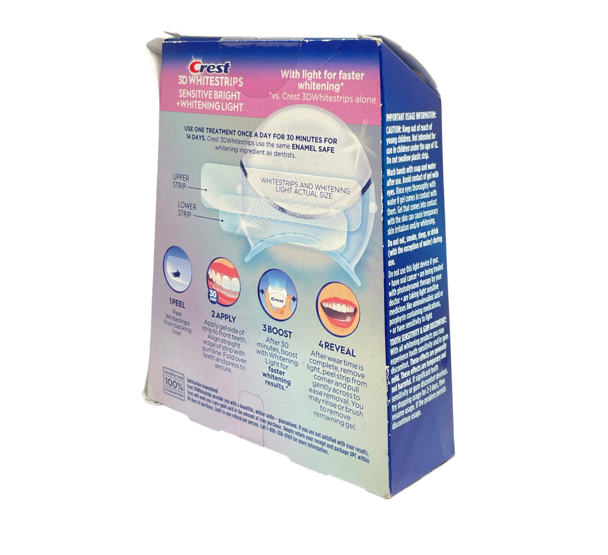 Crest 3D WhiteStrips Sensitive Brighten & Lightening Dental Kit 28 Strips