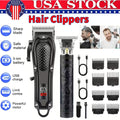 Professional Hair Clippers for Men with Adjustable Blade & LED Display
