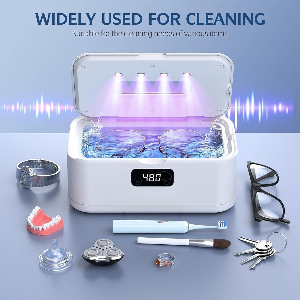 UV Ultrasonic Dental Retainer Cleaner Machine for Invisalign & Dental Guards