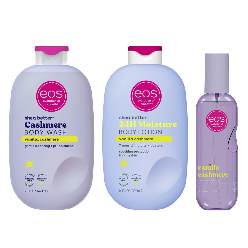 Vanilla Cashmere Body Wash Mist & Lotion Set - Hydrating Personal Care