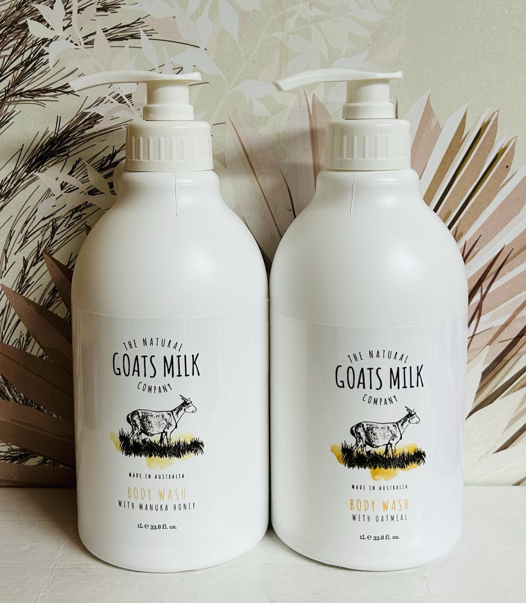Natural Goats Milk Body Wash with Manuka Honey 2-Pack 33.8 fl oz