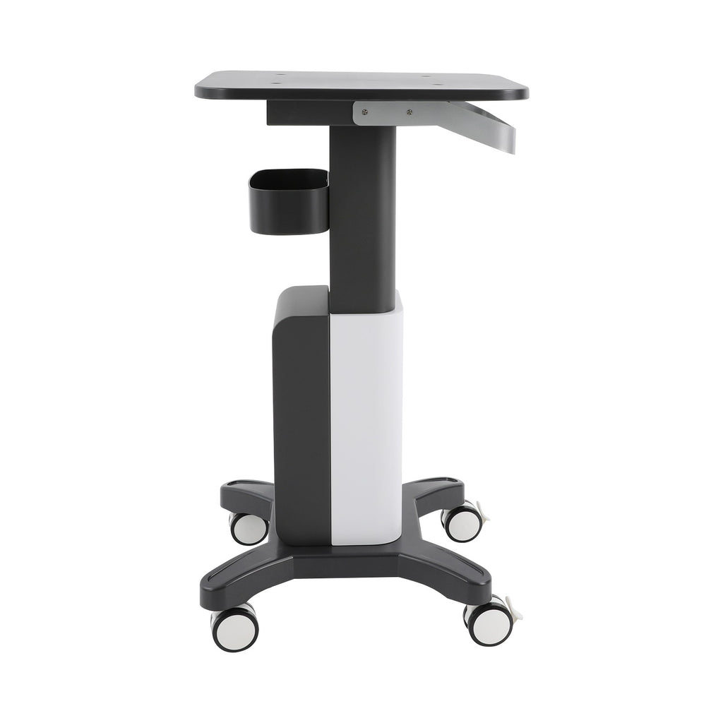 Salon Mobile Storage Cart with Wheels & Shelves - Modern Black or White