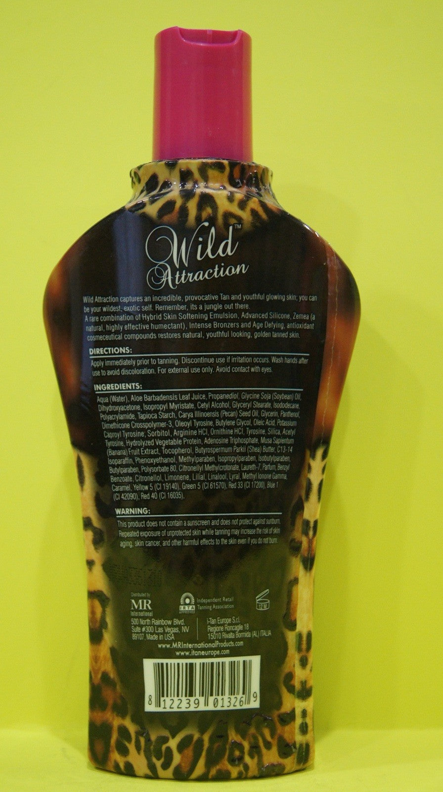 Wild Attraction Extreme Bronzer Tanning Lotion - Age-Defying & Tingle-Free