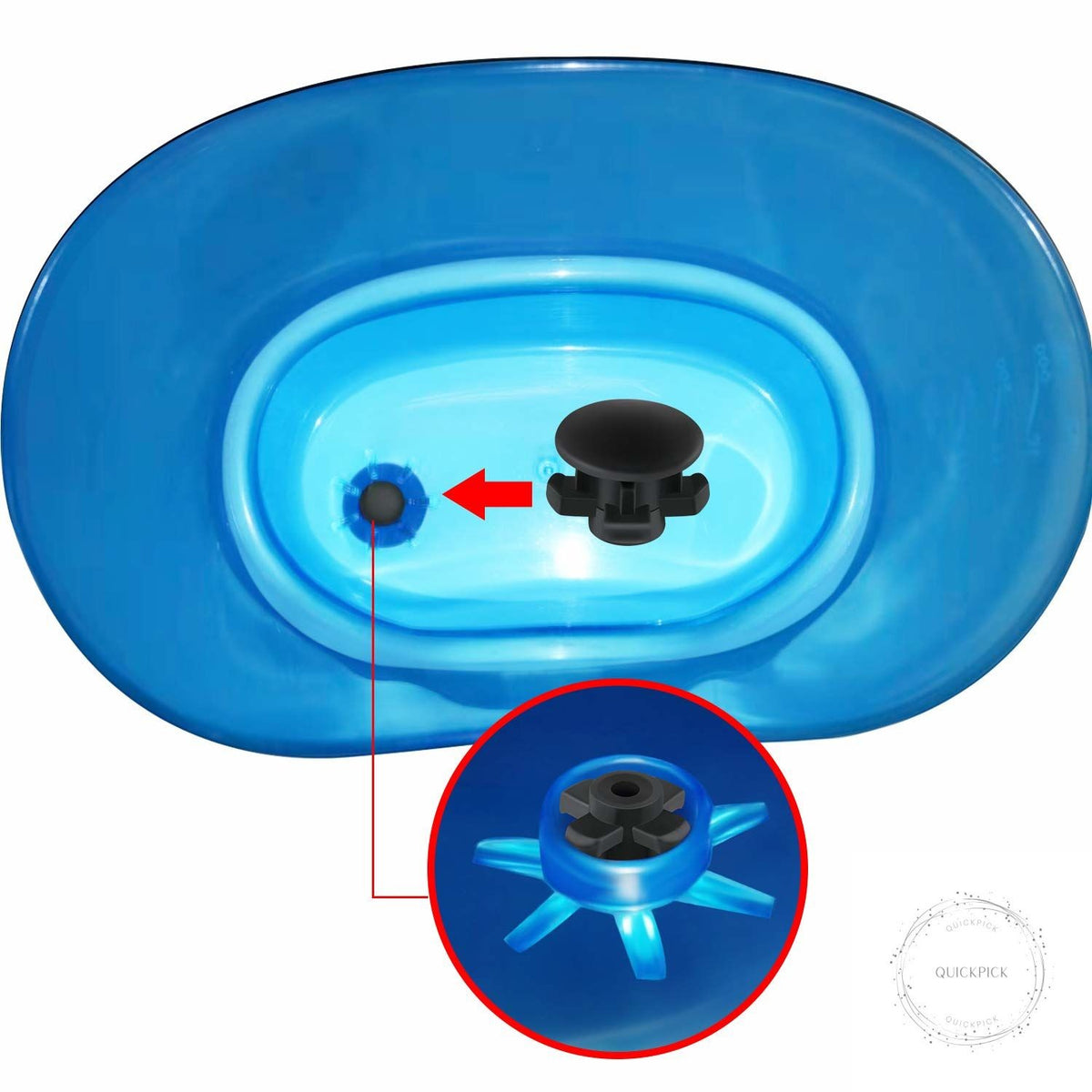 Water Flosser Reservoir Valve Gaskets Set - Replacement Silicone Seals