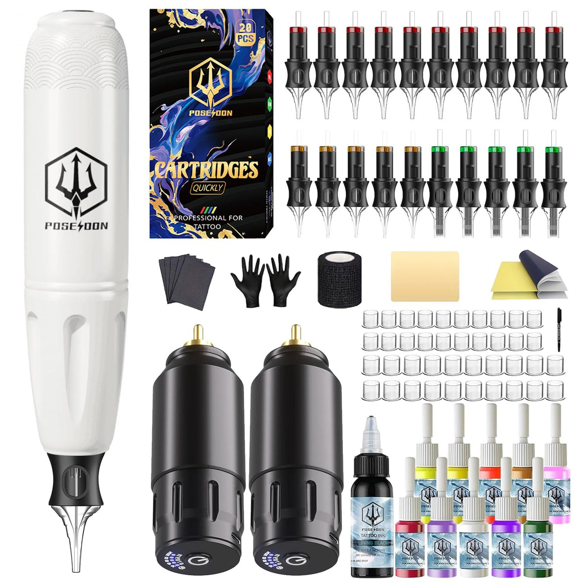 Wireless Tattoo Gun Kit with 2 Batteries for TK119-1 – Rotary Professional PMU