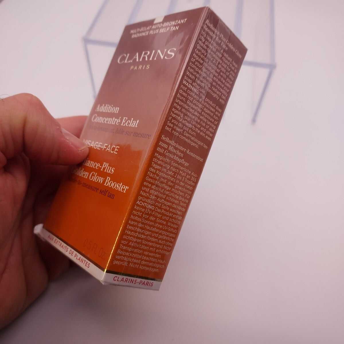 Clarins Radiance Plus Golden Glow Face Booster 0.5oz Sealed