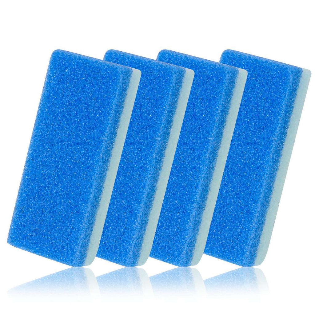 Foot Pumice Stones 4-Pack for Callus Removal & Exfoliation - Dual-Sided