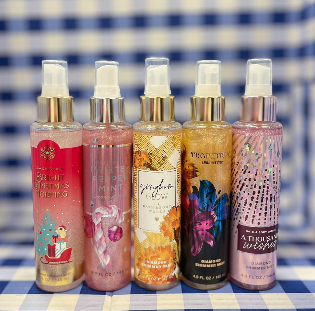 Bath & Body Works Diamond Shimmer Mist 5 Pack - Assorted Fragrances 4.9 Fl Oz