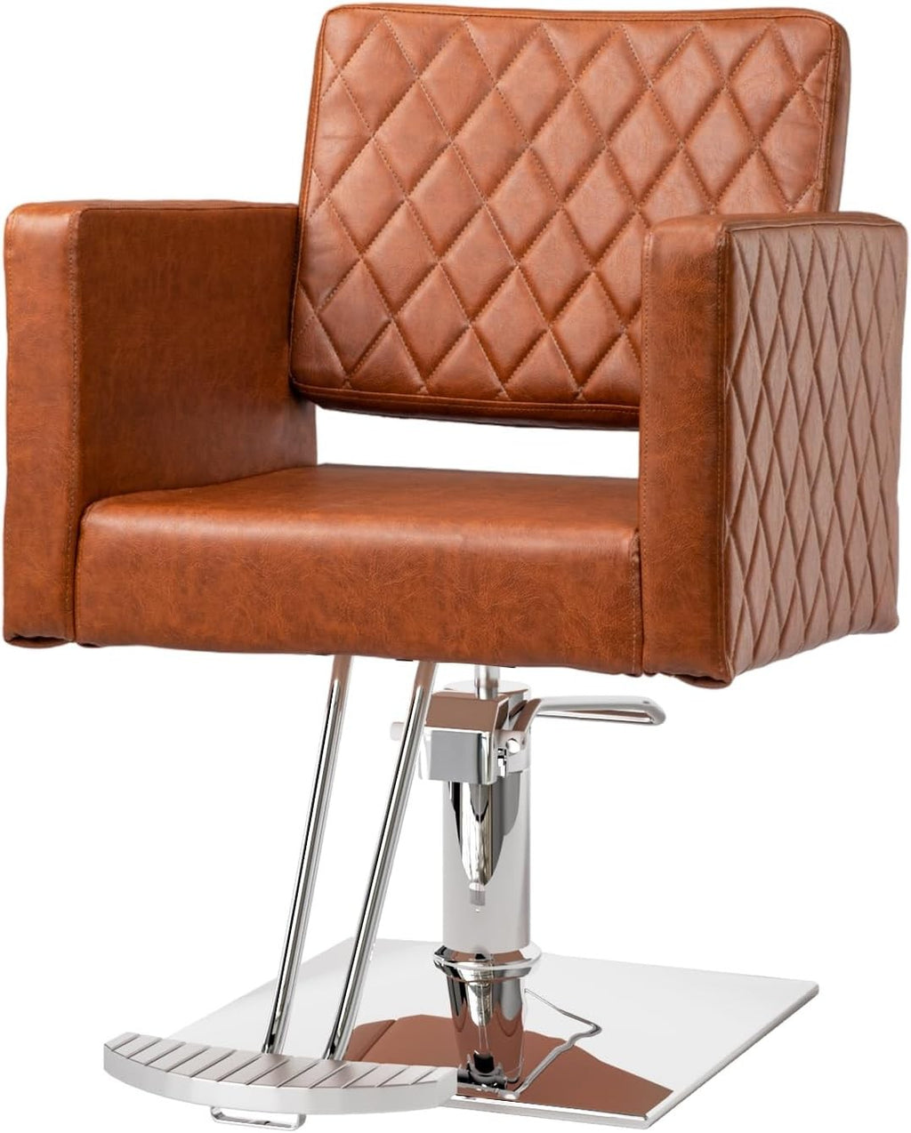 Hydraulic Salon Chair with Memory Foam Cushion and 360° Swivel for Hair Stylists