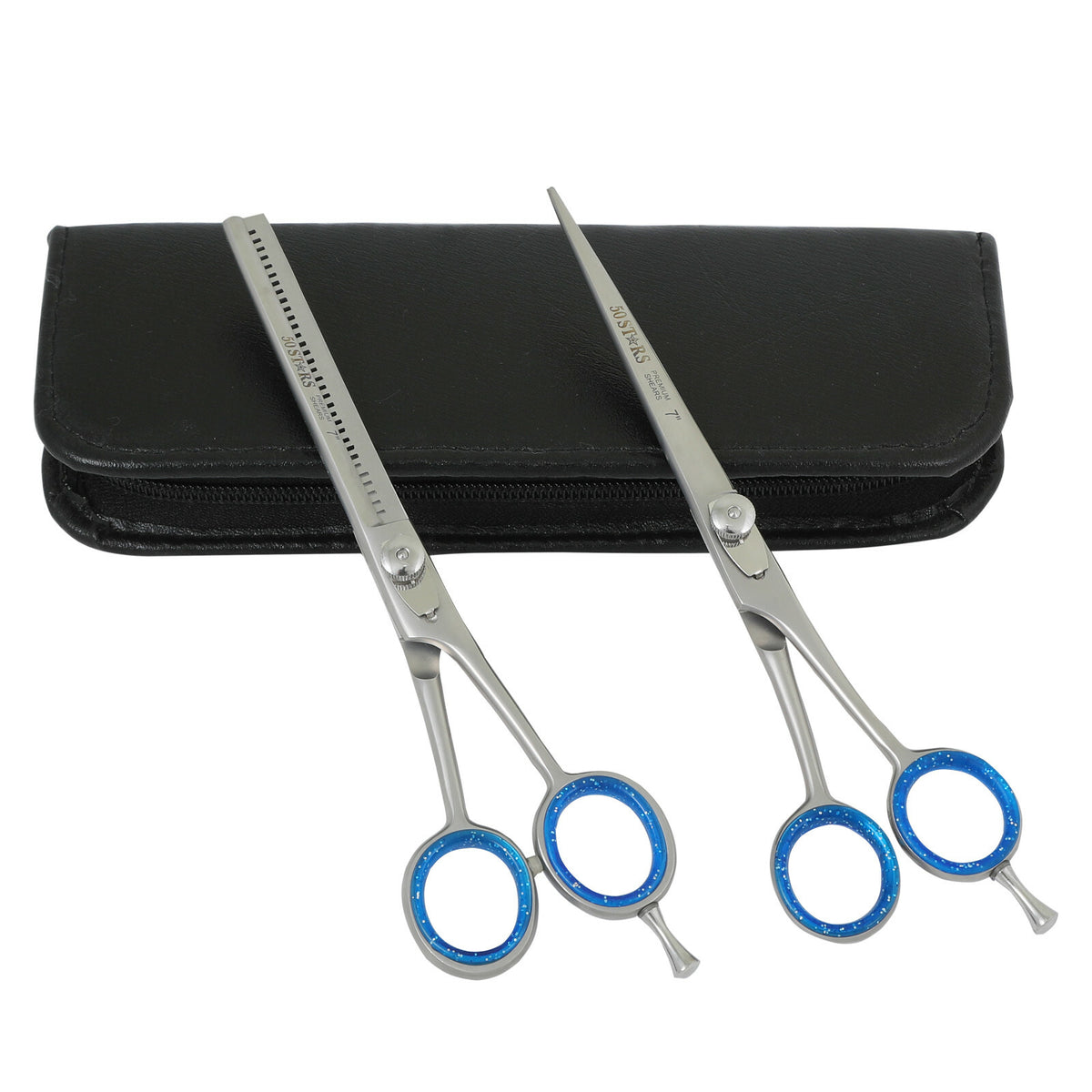 7-Inch Professional Hair Cutting Scissors & Thinning Shears Set for Barbers