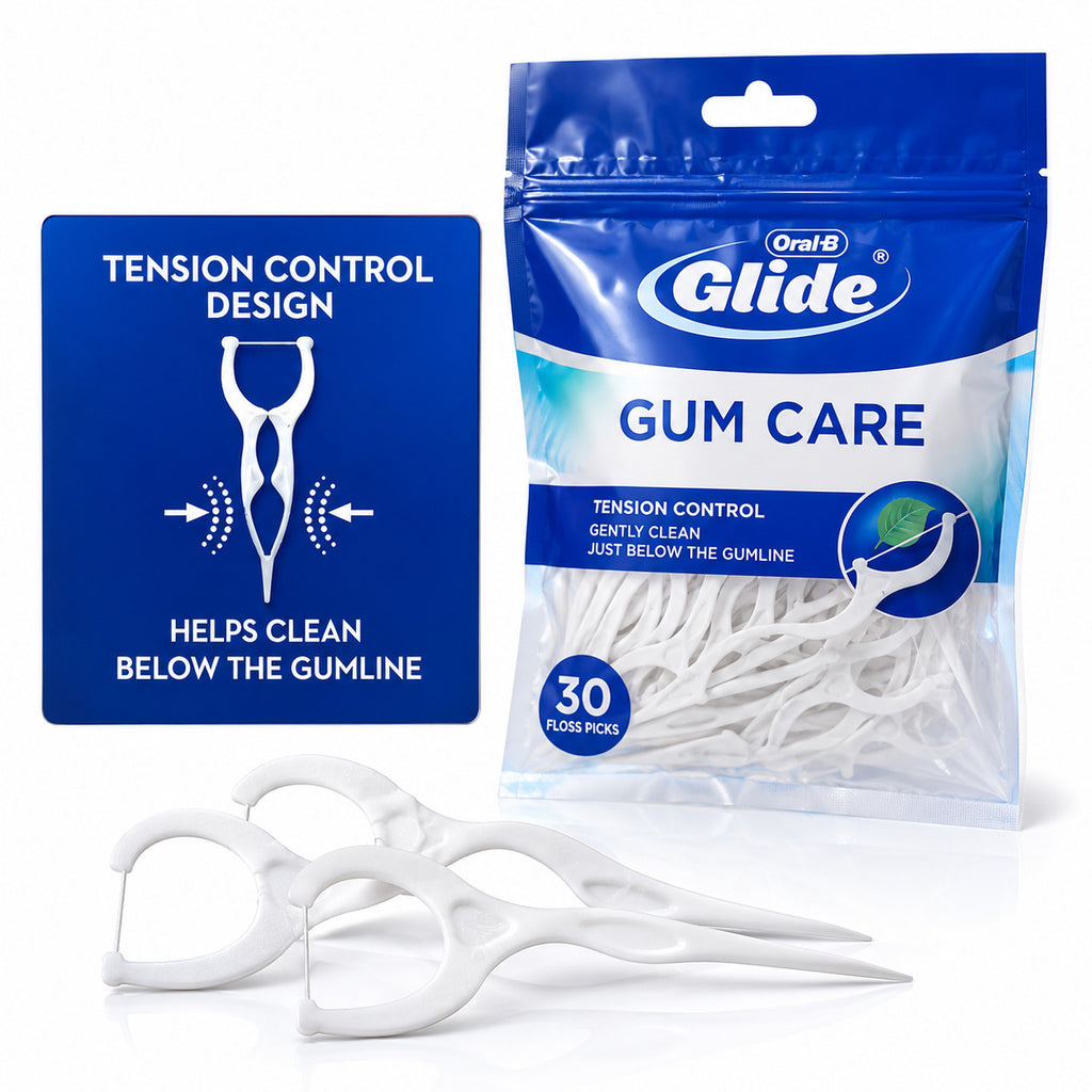 Dental Floss Picks for Deep Gum Care - 30 Count, 6 Pack