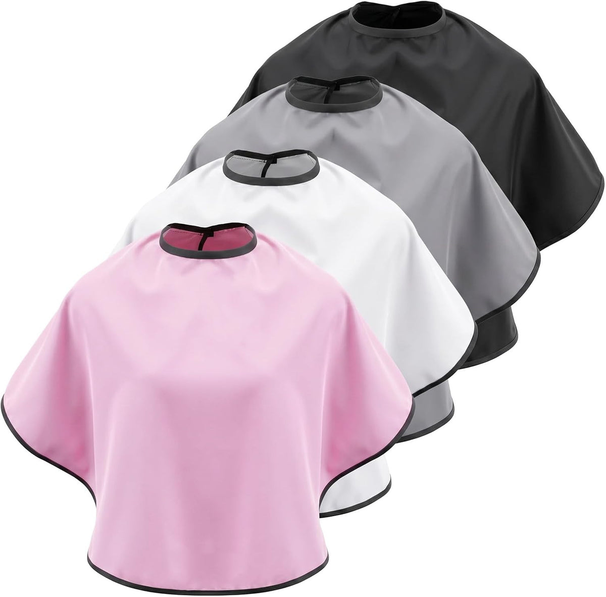 4 Pcs Short Makeup Capes Salon Hair Cutting Capes for Hairdressing