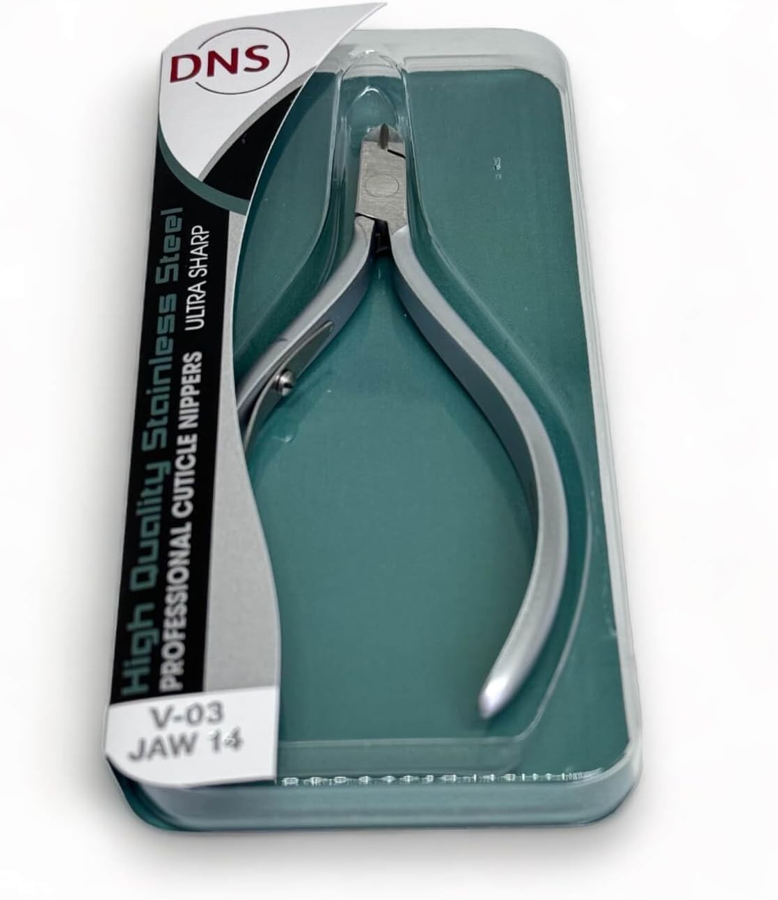 Cuticle Nipper Square Head V03 Jaw #14 - Pack of 5 Stainless Steel Nail Tools