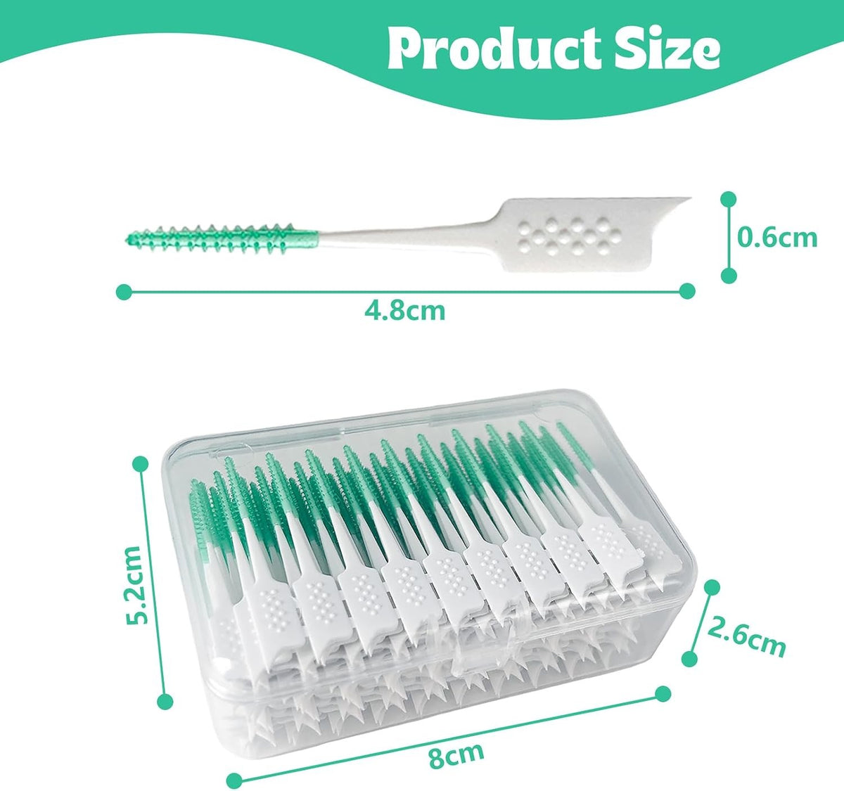 Disposable Interdental Brush Set - 160pcs for Deep Tooth Cleaning, Oral Hygiene