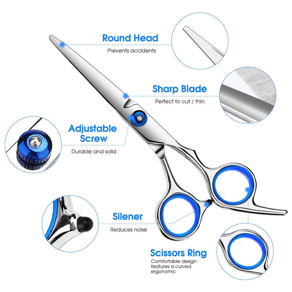 Professional Hair Cutting Scissors Kit for Salon and Home Use