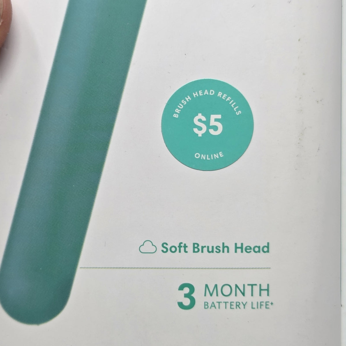 Electric Toothbrush for Dental Hygiene - Green & White, New