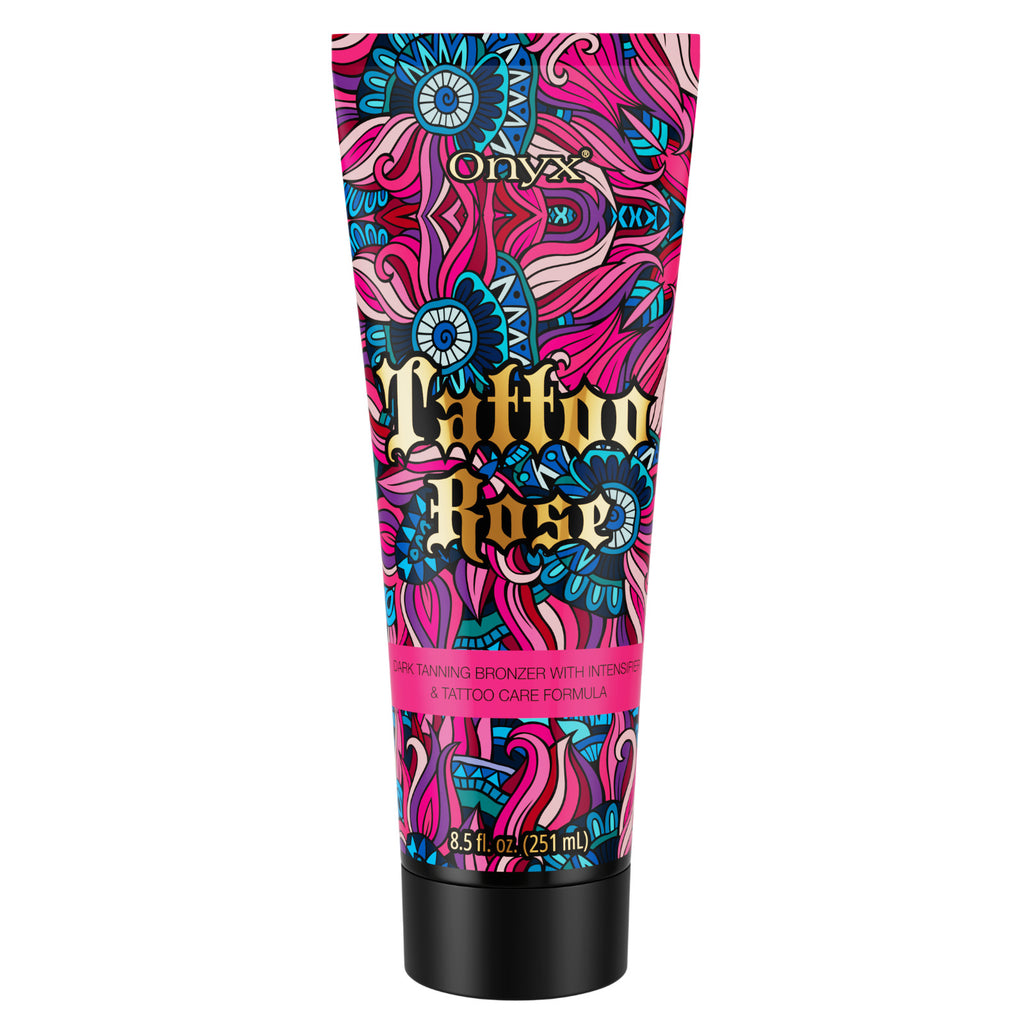 Onyx Tattoo Rose Tanning Lotion with Bronzer & Accelerator - 8.5 fl oz