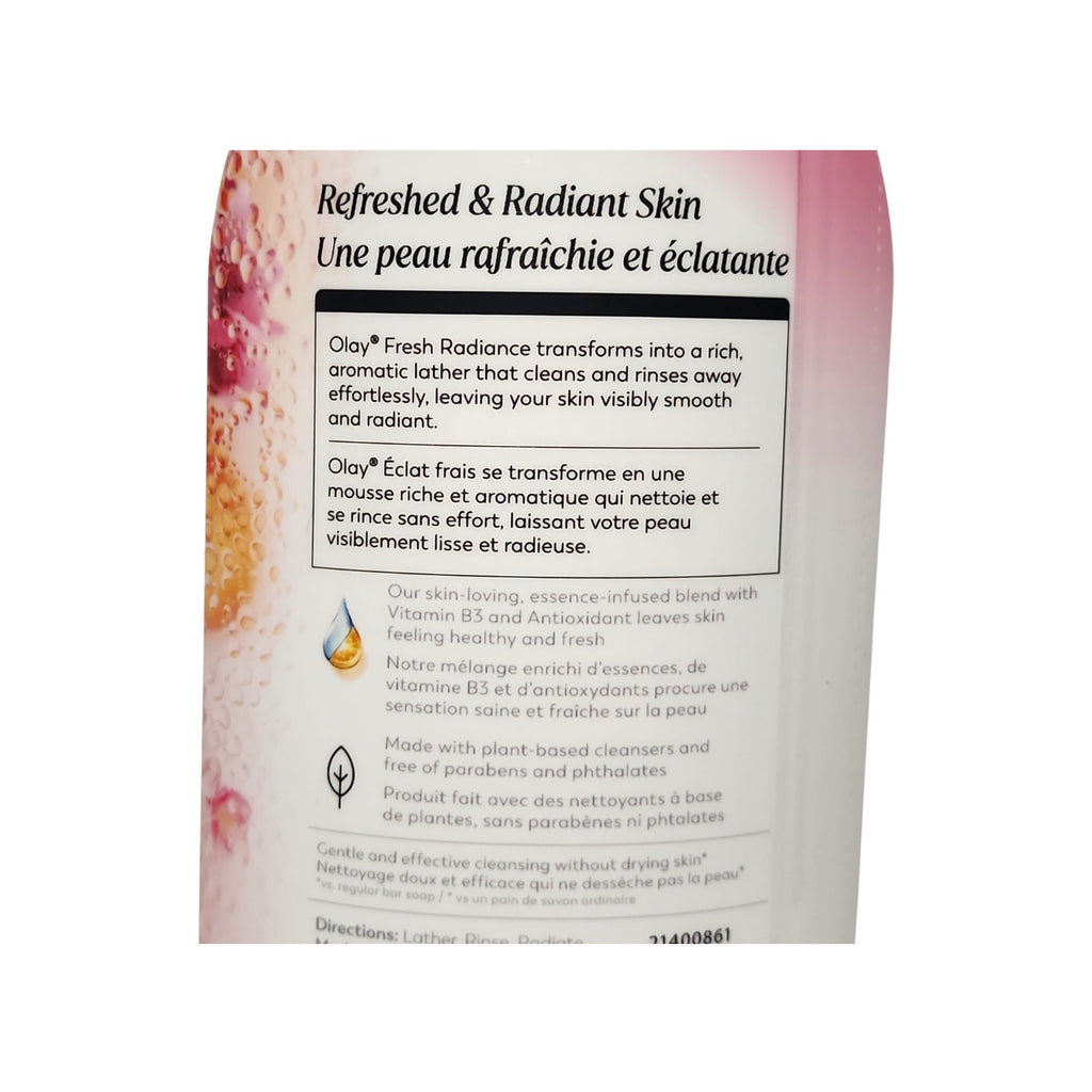 3 Pack Peach & Cherry Blossom Body Wash - Fresh Radiance 22 fl oz