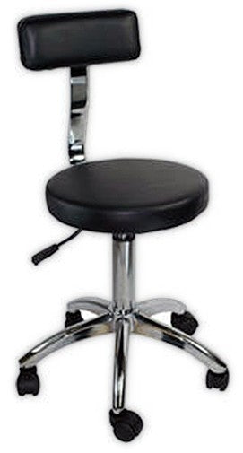 Hydraulic Salon Stool with Backrest for Spa & Beauty Treatments
