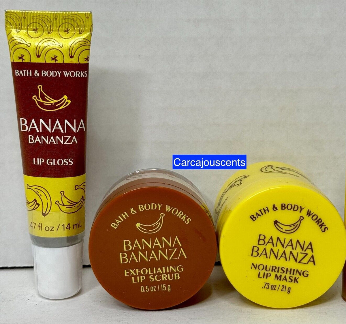 Bath & Body Works Banana Bananza Lip Gift Set with Scrub Mask & Gloss