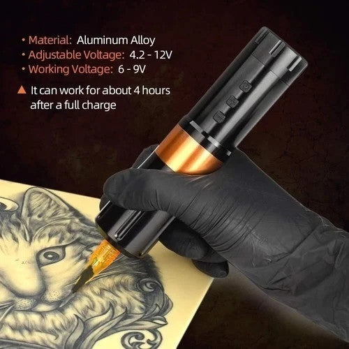 Wireless Tattoo Machine Rotary Pen 2000mAh Adjustable Stroke 2.0-4.0mm