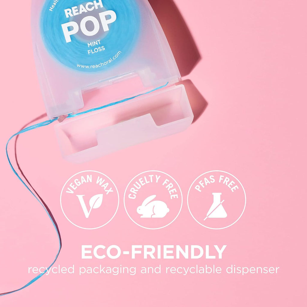 Dental Floss Mint Flavored Shred Resistant Vegan Micro-Thread Plaque Remover
