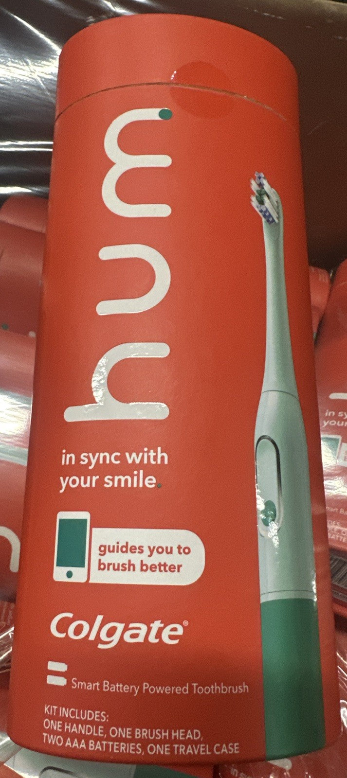 Hum By Colgate Sonic Battery-Powered Toothbrush with Travel Case - Green Teal