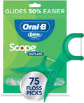 Dental Floss Picks with Mint Scope Flavor - 75 Pack, No PTFE Micro-Textured Floss