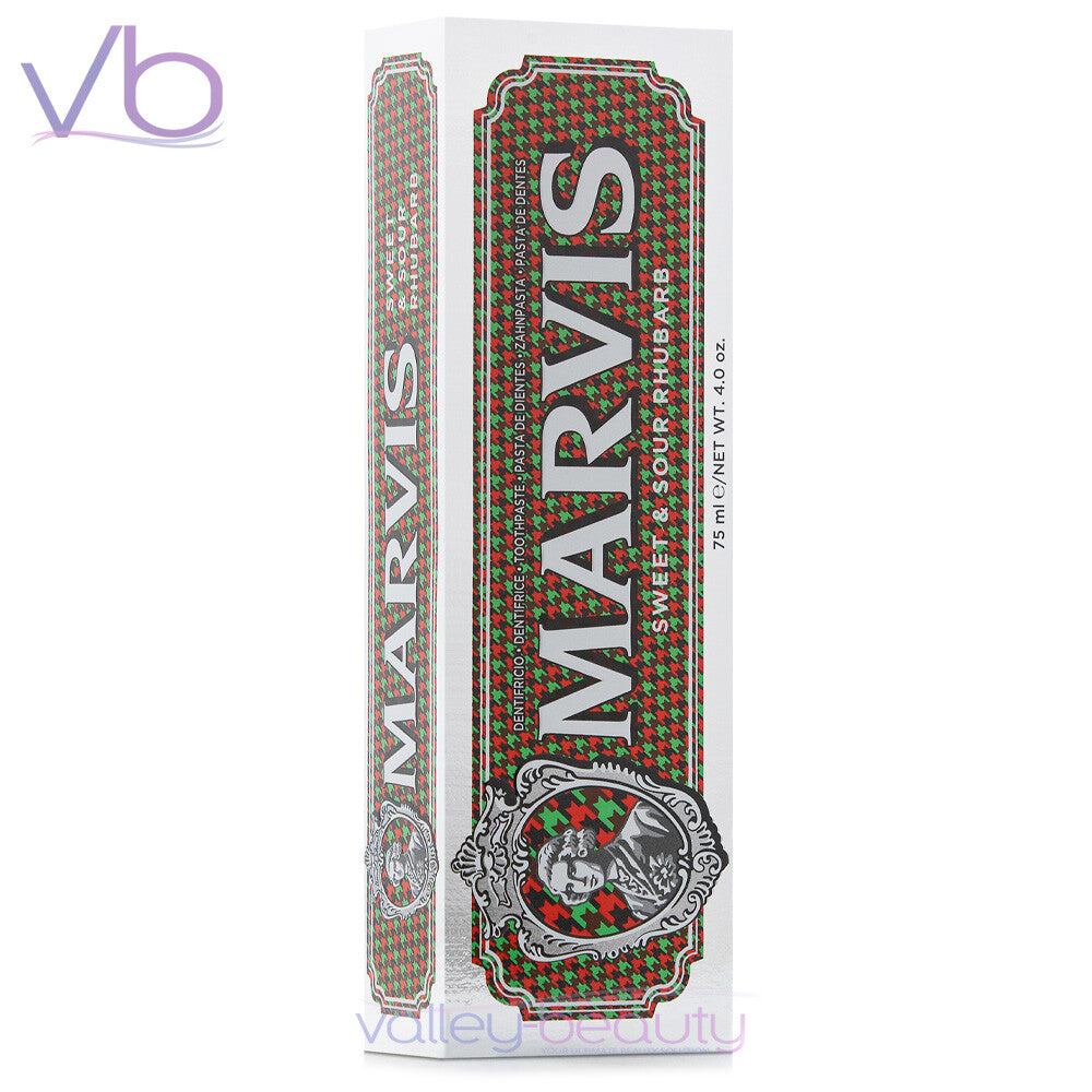 Limited Edition Sweet & Sour Rhubarb Toothpaste 75ml - Fresh Mint Flavor