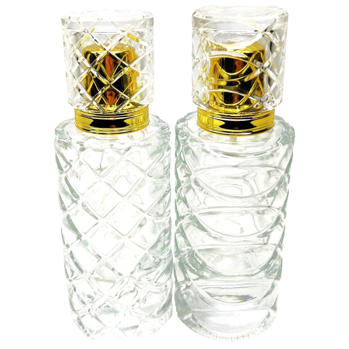 50ml Thick Glass Perfume Spray Bottle with Unique Ichthys Design