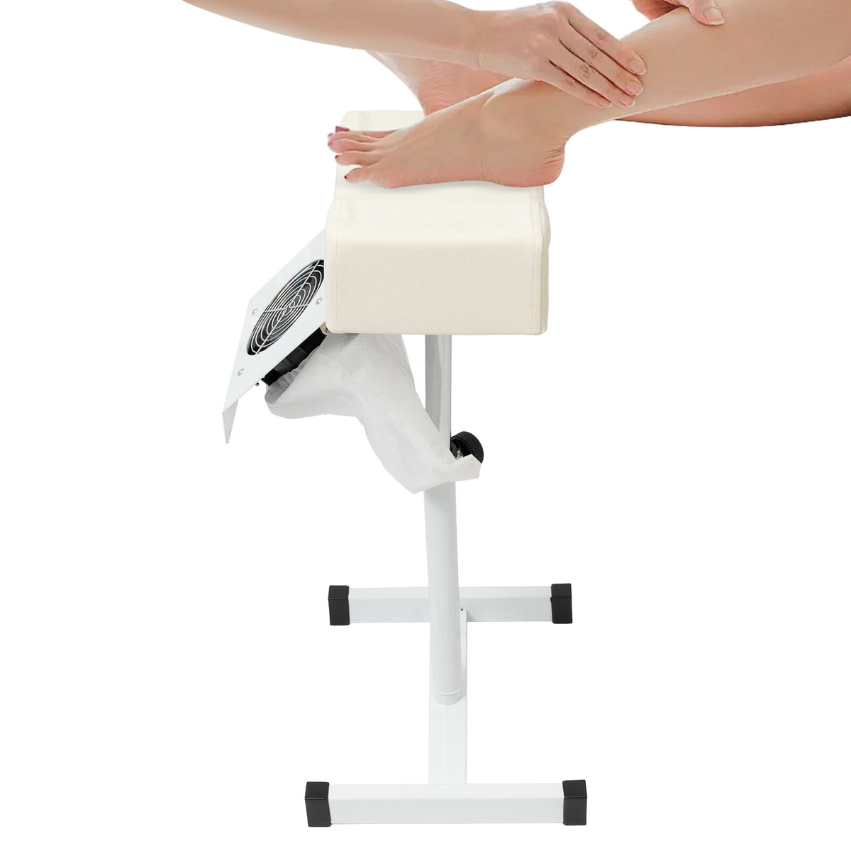 Adjustable Pedicure Stool with Vacuum Cleaner for Salon Footrest