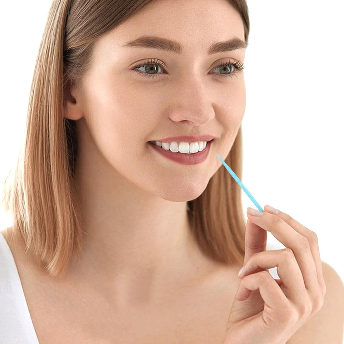 100PCS Plastic Double Head Dental Toothpicks Soft Floss Picks