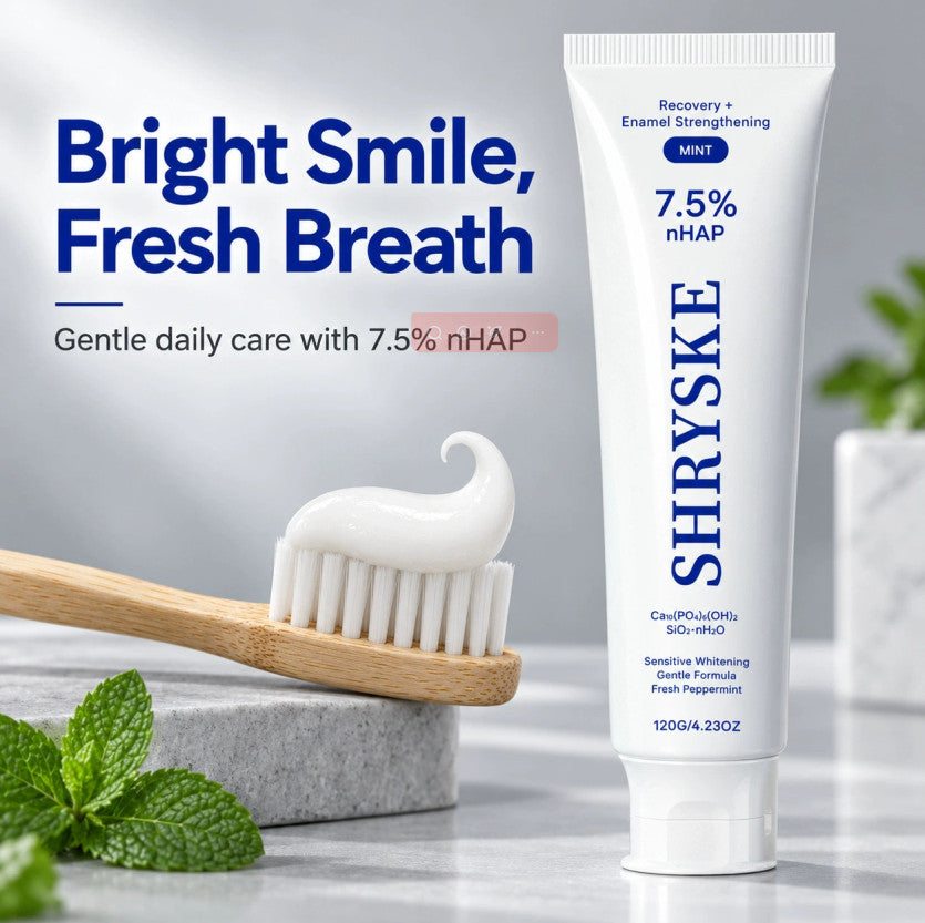 Natural Whitening Toothpaste for Sensitive Teeth - Mint Flavor