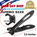 Heavy Duty Stainless Steel Toe Nail Clippers for Thick Nails - Professional Pedicure Tool