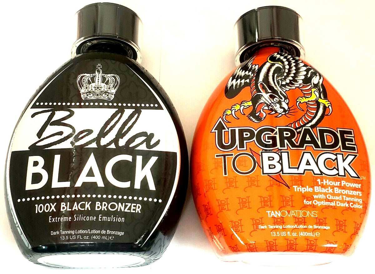 Black Tanning Bed Lotion with Bronzer and Skin Firming - Ed Hardy Upgrade