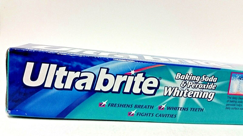 12-Pack Ultra Brite Cool Mint Toothpaste with Baking Soda & Peroxide 4.2oz