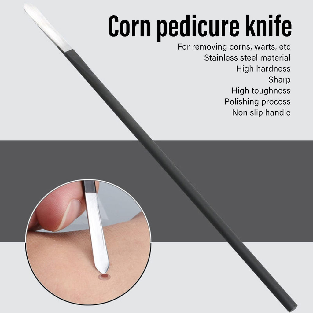 Corn Remover Pedicure Tool for Feet - Stainless Steel Callus and Wart Remover