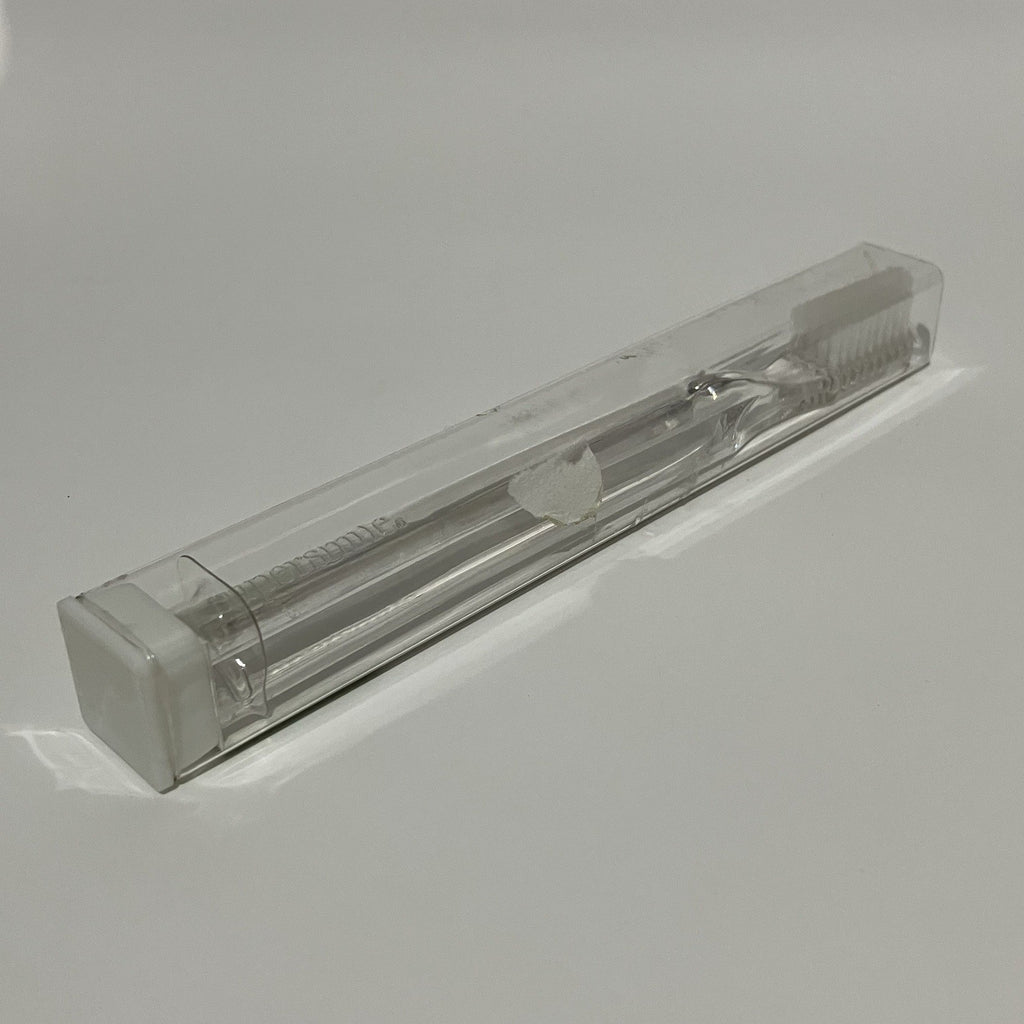 Bulk Pack of 25 Soft Crystal Clear Ergonomic Toothbrushes - 45° Angle