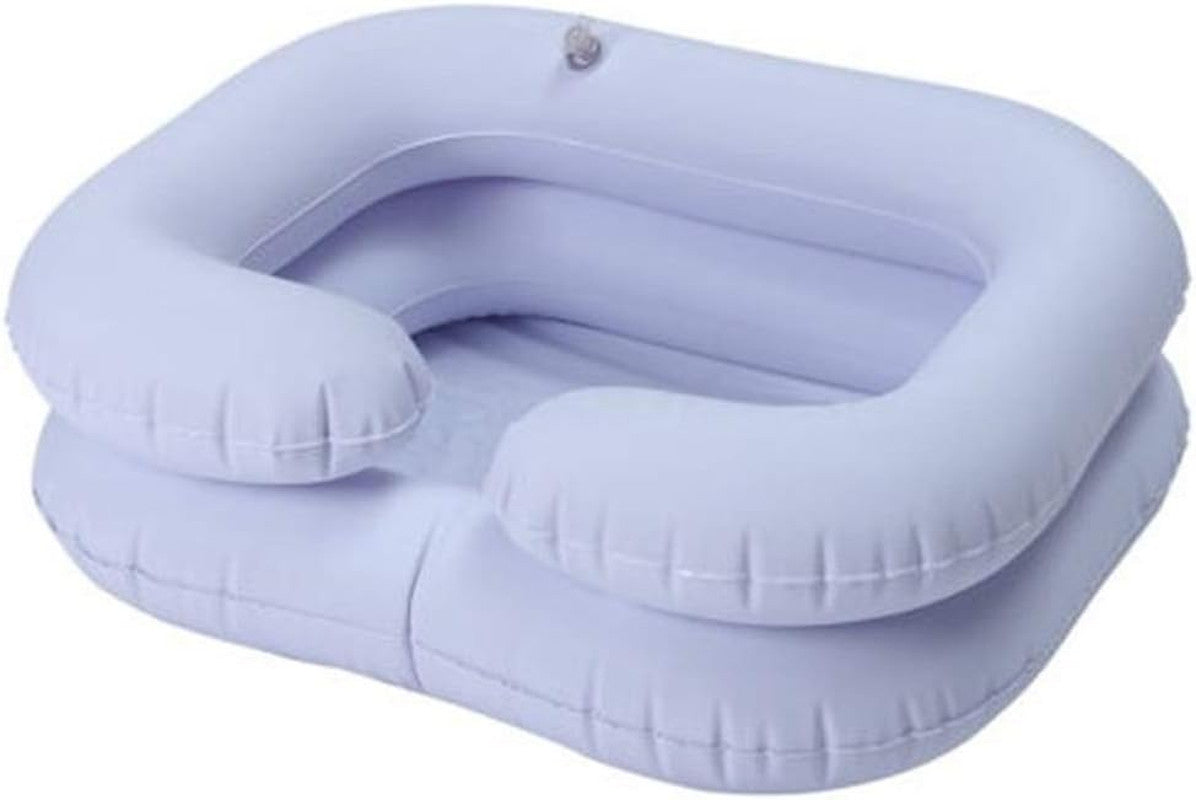 Inflatable Hair Wash Basin for Bedside and Home Use - Portable Shampoo Sink